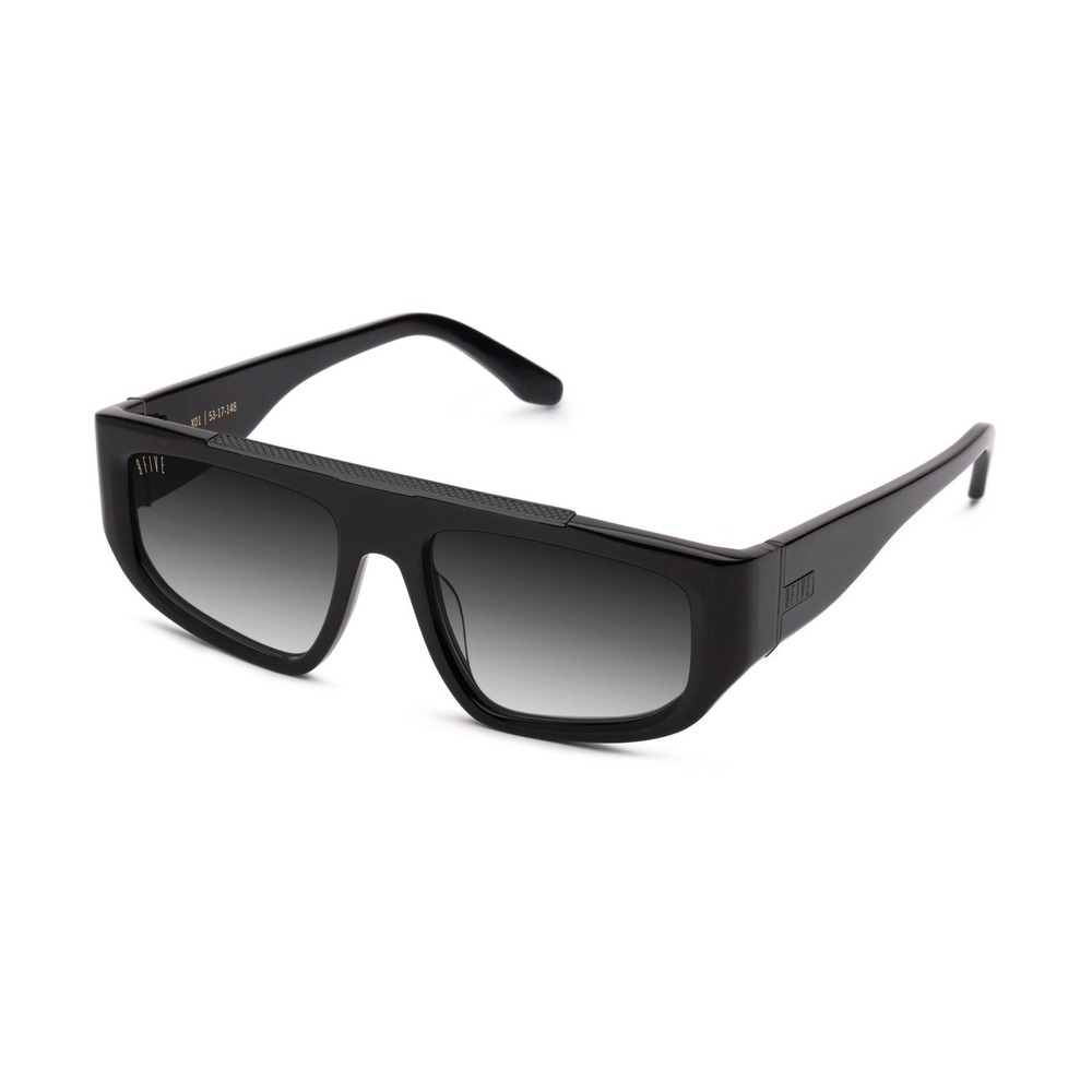 9FIVE X01 Matte Black Sunglasses GRADIENT Lenses Flat Top Frame Luxury Trending